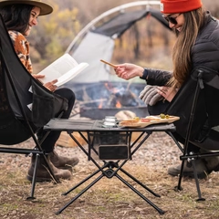 FOLDING CAMPING TABLE WITH CUPHOLDERS